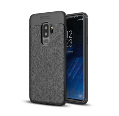 Samsung S9 Plus Tpu Leather Case Black