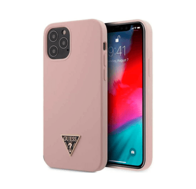 iPhone 12 /12 Pro Guess Silicon Rosa