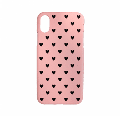 iPhone X Love Heart Pink