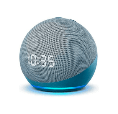 Alexa Echo Dot 4ta Generacion Con Reloj Azul