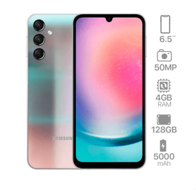 Samsung A24 128GB Silver (Nuevo)
