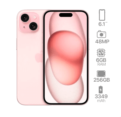 iPhone 15 128GB Pink