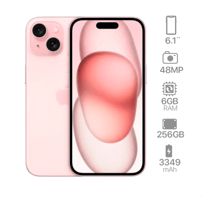 iPhone 15 256GB Pink