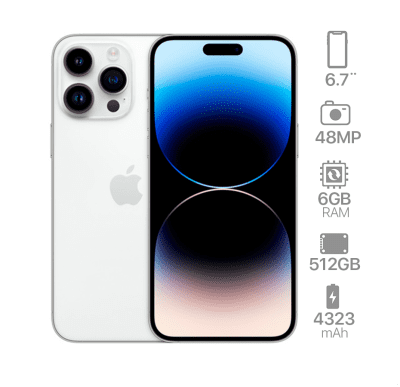 iPhone 14 Pro Max Silver 512GB (e-sim)