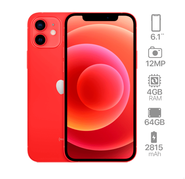 iPhone 12 Rojo 64GB