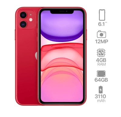 iPhone 11 Rojo 64GB