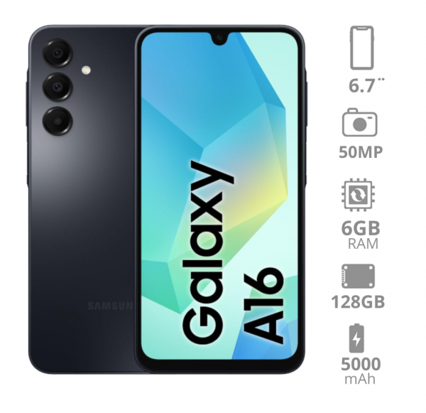 Samsung A16 4R/128GB Negro (Nuevo)