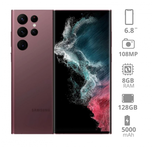 Samsung S22 Ultra Borgoña 128GB