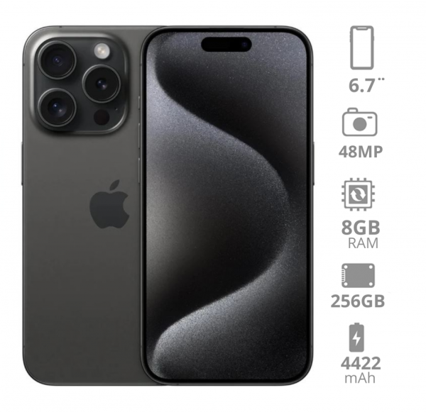 iPhone 15 Pro Max Black 256GB