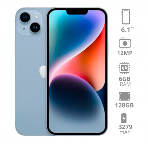 iPhone 14 Azul 128GB (e-sim)