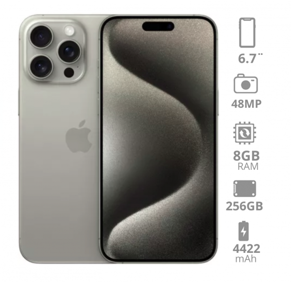 iPhone 15 Pro Max GRIS 256GB