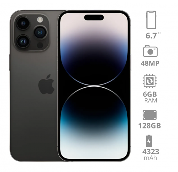 iPhone 14 Pro Max Negro 128GB (e-sim)