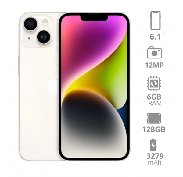 iPhone 14 Blanco 128GB (e-sim)