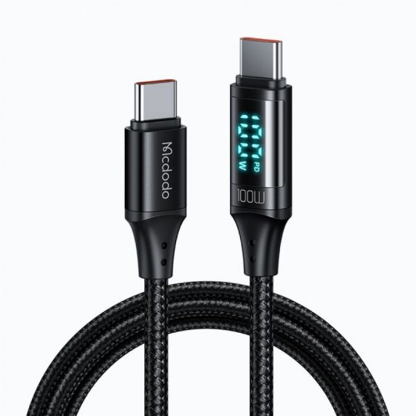 Cable de Carga y Datos de USB-C a USB-C con Pantalla Led Mcdodo