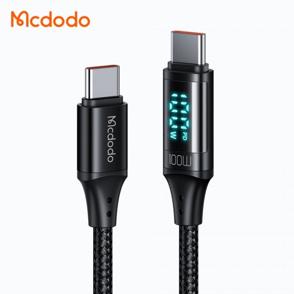 Cable de Carga y Datos de USB-C a USB-C con Pantalla Led Mcdodo