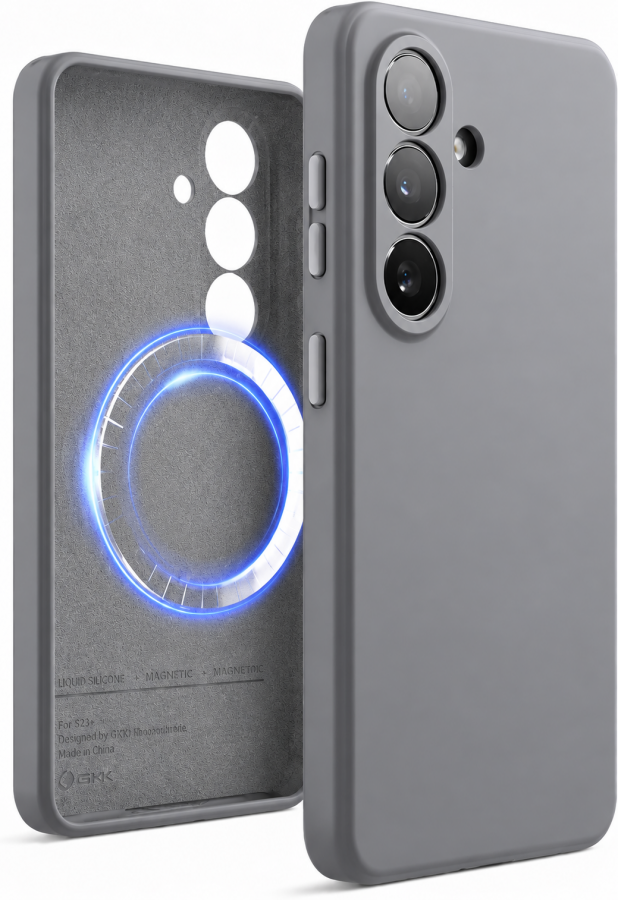 Samsung S26 Plus Silicon Case Magsafe Gray
