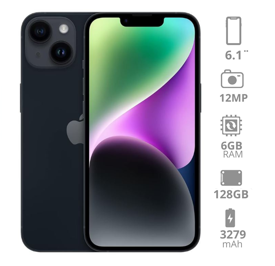 iPhone 14 Midnight 128GB (e-sim)