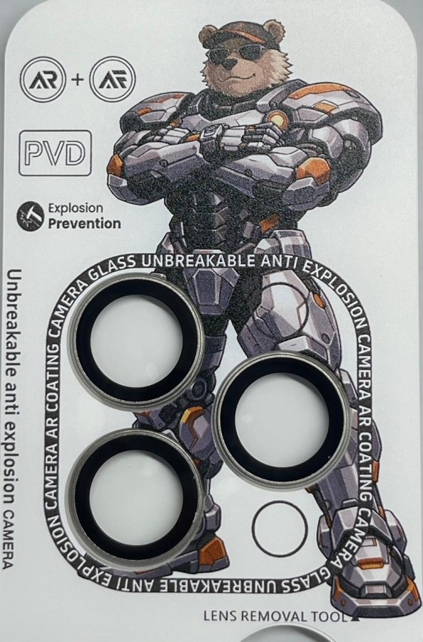Protector de Cámara Antishok iPhone 15 pro  / 15 pro max Titanio