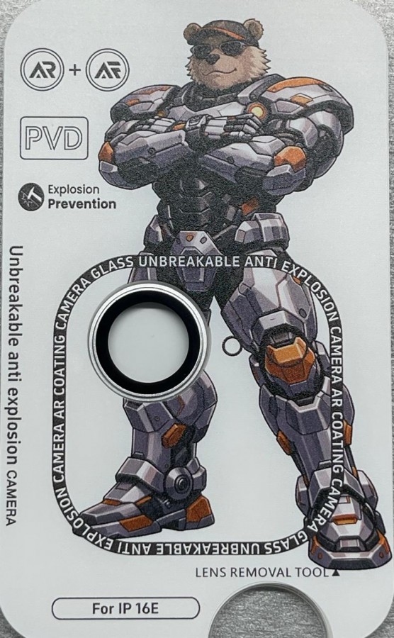 Protector de Cámara Antishok iPhone 16 e Black