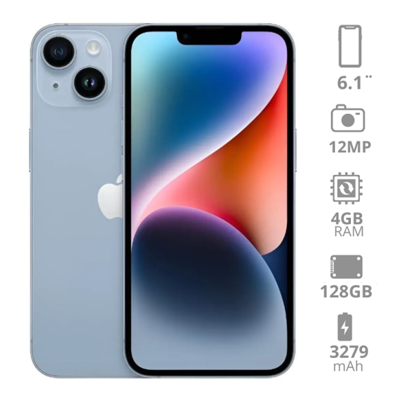 iPhone 14 Azul 128GB (e-sim)