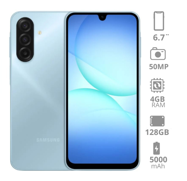 Samsung A17 4R/128GB Light Blue (Nuevo)
